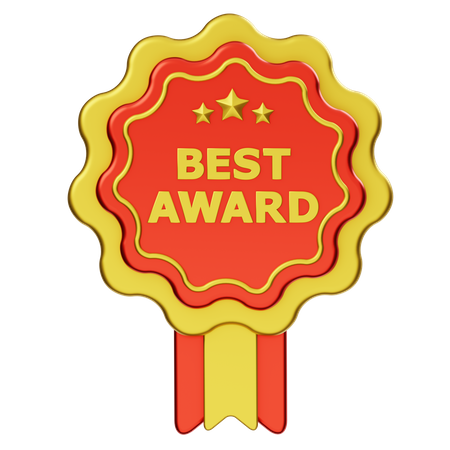 Best Award Ribbon  3D Icon
