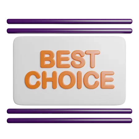 Best Choice Quality 3D Icon