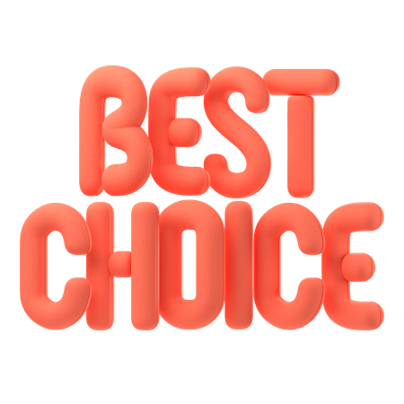 Best choice  3D Icon