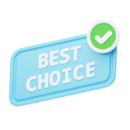 Best Choice  3D Icon