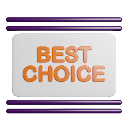 Best Choice  3D Icon