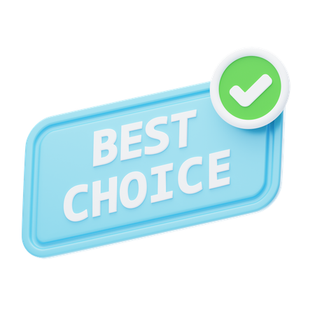 Best Choice  3D Icon
