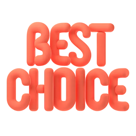 Best choice  3D Icon