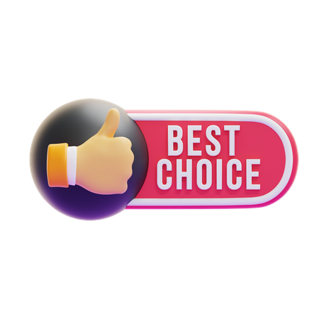 BEST CHOICE  3D Icon