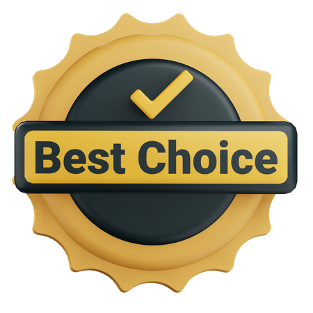 Best Choice Badge  3D Icon