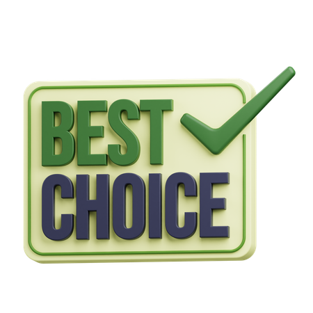 Best Choice Product  3D Icon