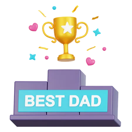 Best Dad  3D Icon