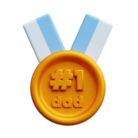 Best dad medal  3D Icon