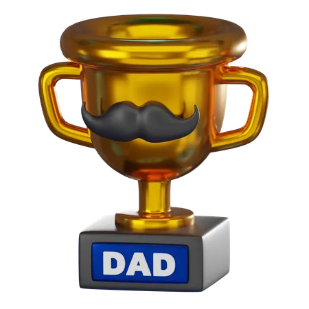 Best Dad Trophy  3D Icon
