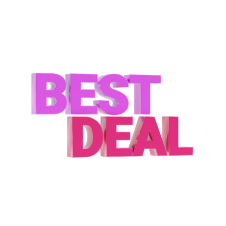 Best deal  3D Icon