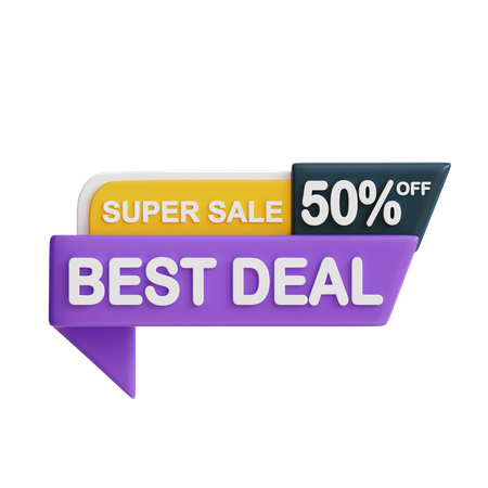 Best Deal 50  3D Icon