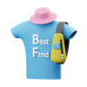 best friend 3d logo