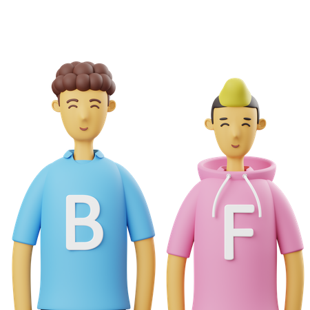 Best Friends  3D Icon