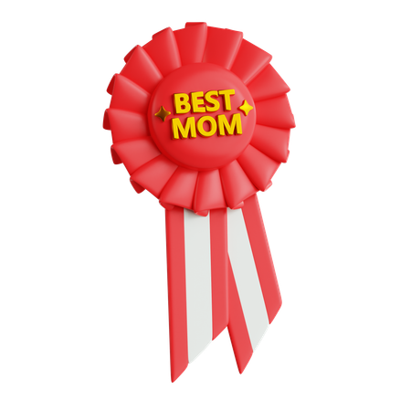 Best Mom Badge  3D Icon
