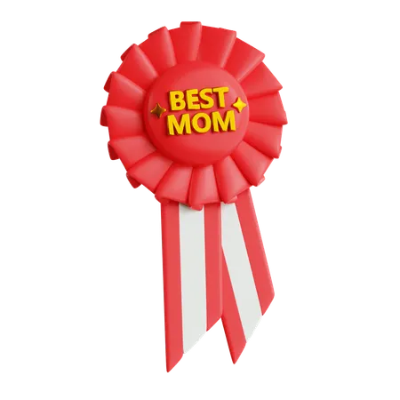 Best Mom Badge  3D Icon
