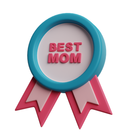 Best Mom Badge  3D Icon