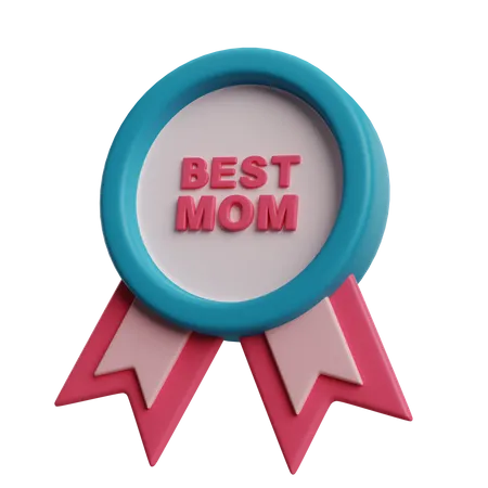 Best Mom Badge  3D Icon