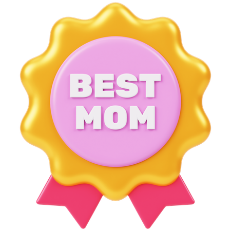 Best Mom Badge  3D Icon