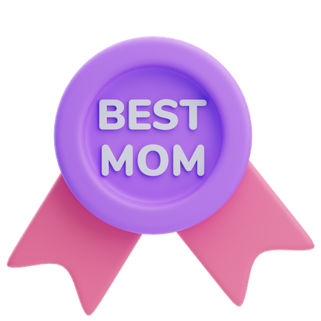 Best Mom Badge  3D Icon
