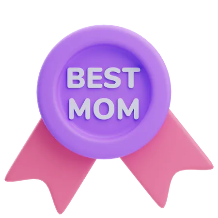 Best Mom Badge  3D Icon