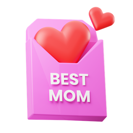 Best Mom Mail  3D Icon