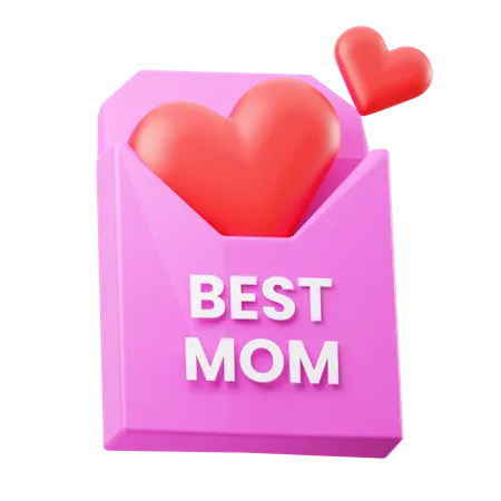 Best Mom Mail  3D Icon