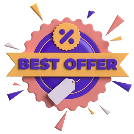 Best Offer Badge  3D Icon