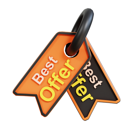 Best Offer Tag  3D Icon