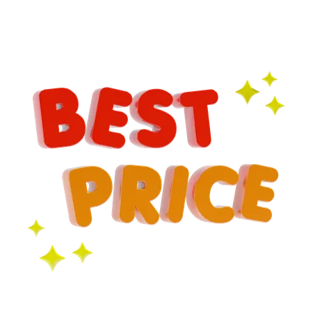 Best Price Shopping Text 3 D Icon 3D Icon
