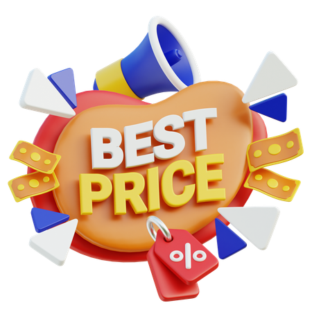 Best Price Announcement  3D Icon