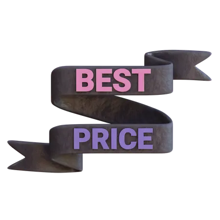 Best Price Ribbon  3D Icon