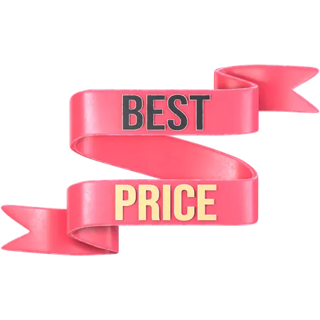 Best Price Ribbon  3D Icon