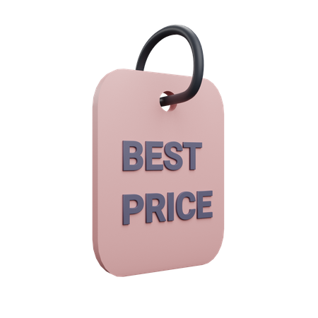 Best Price tag  3D Icon