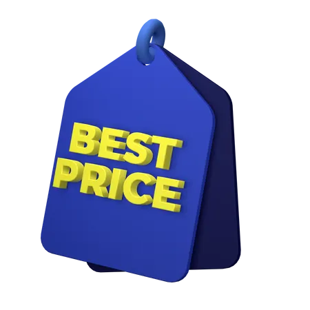 Best Price Tag  3D Illustration