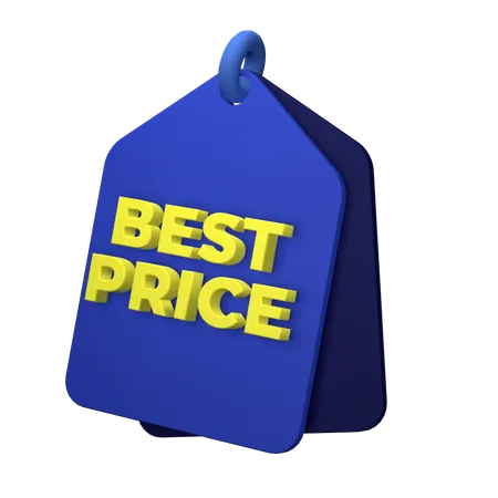 Best Price Tag 3D Illustration