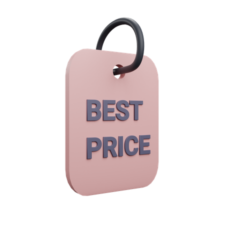 Best Price tag 3D Icon