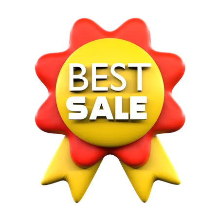 Best sale badge  3D Icon