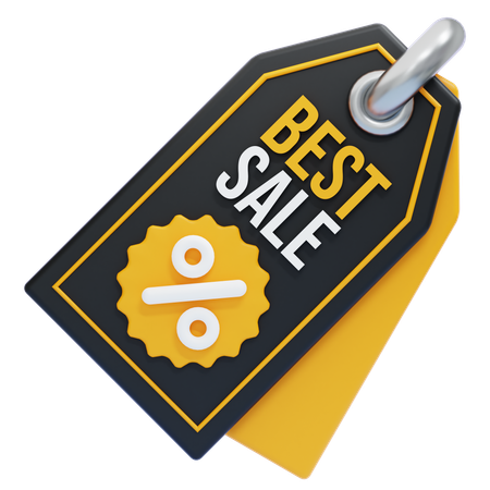 BEST SALE TAG  3D Icon