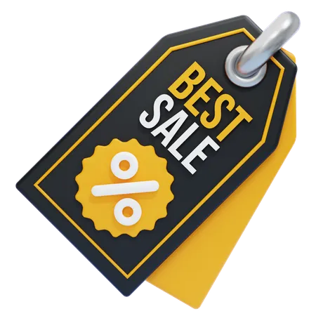 BEST SALE TAG  3D Icon