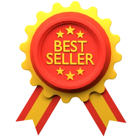 Best Seller Badge 3 D Icon Illustration 3D Icon