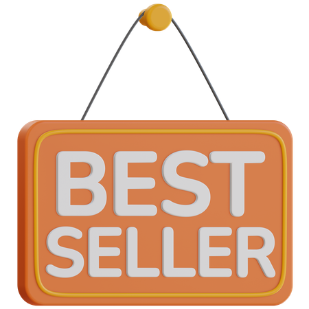 Best Seller Sign  3D Icon