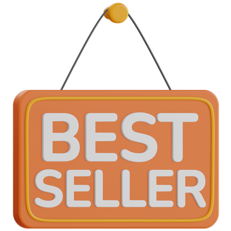 Best Seller Sign 3D Icon
