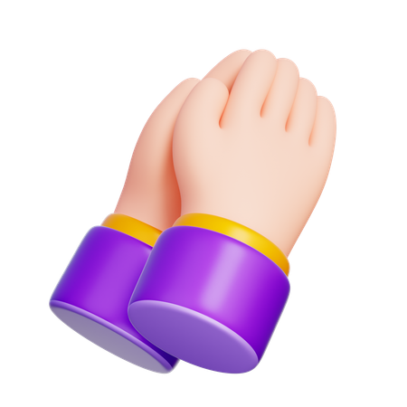 Betende Hand  3D Icon