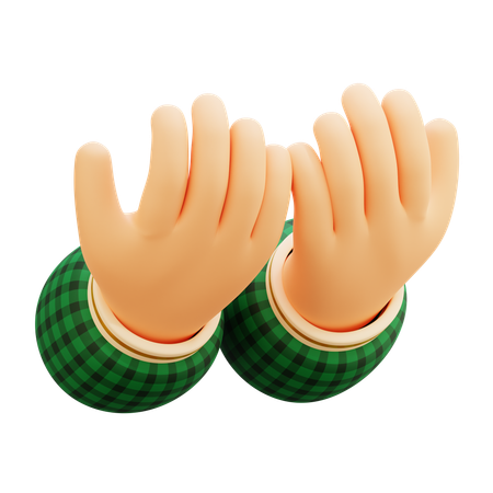 Betende Hand  3D Icon