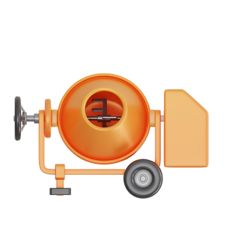 Betonmischer  3D Icon