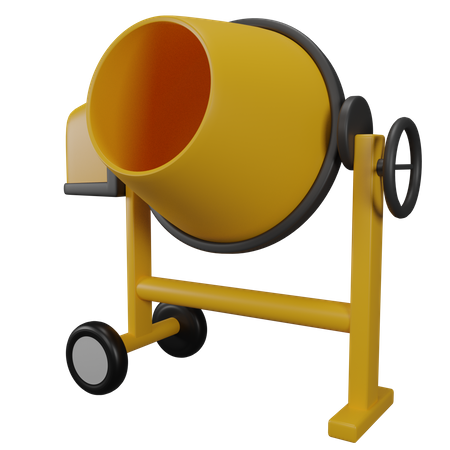 Bétonnière  3D Icon