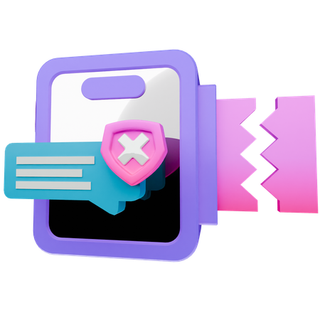 Betrugs-Chat  3D Icon