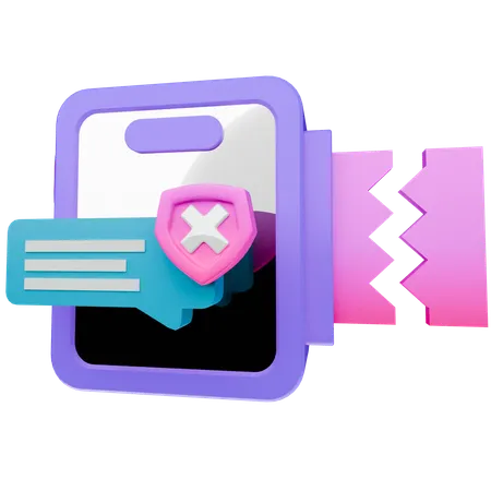 Betrugs-Chat  3D Icon