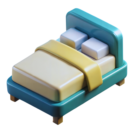 Bett  3D Icon