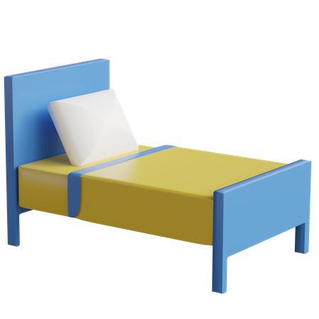 Bett  3D Illustration